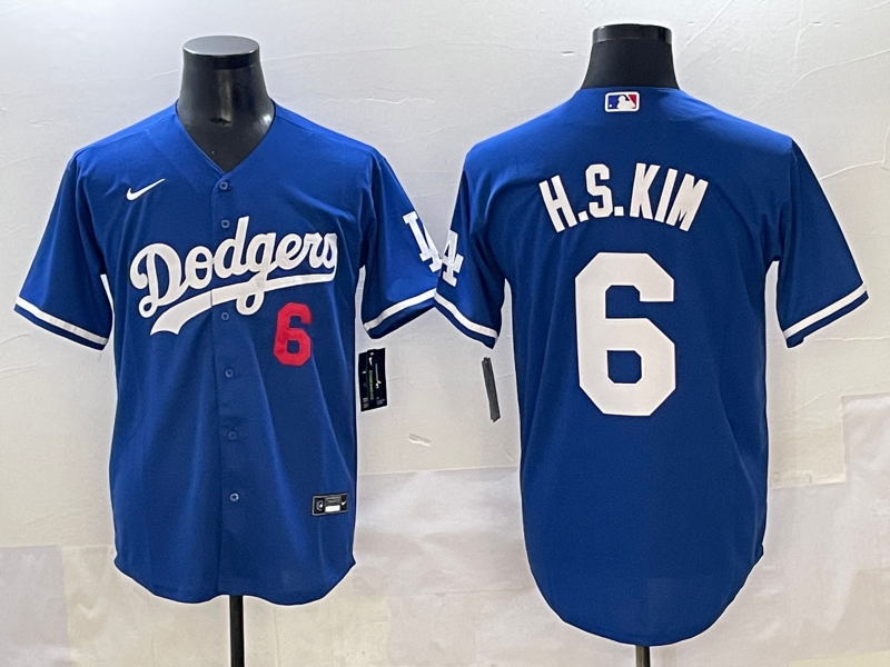 Men's Los Angeles Dodgers Hyeseong Kim #6 Royal Jersey